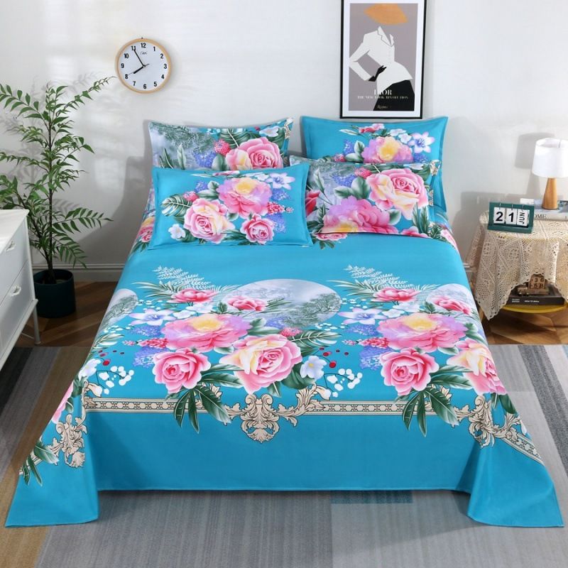 Polyester bed sheets pillowcase 48*74cm pillowslip 120*230cm ,160*230cm,200*230cm sheet free shipping15#