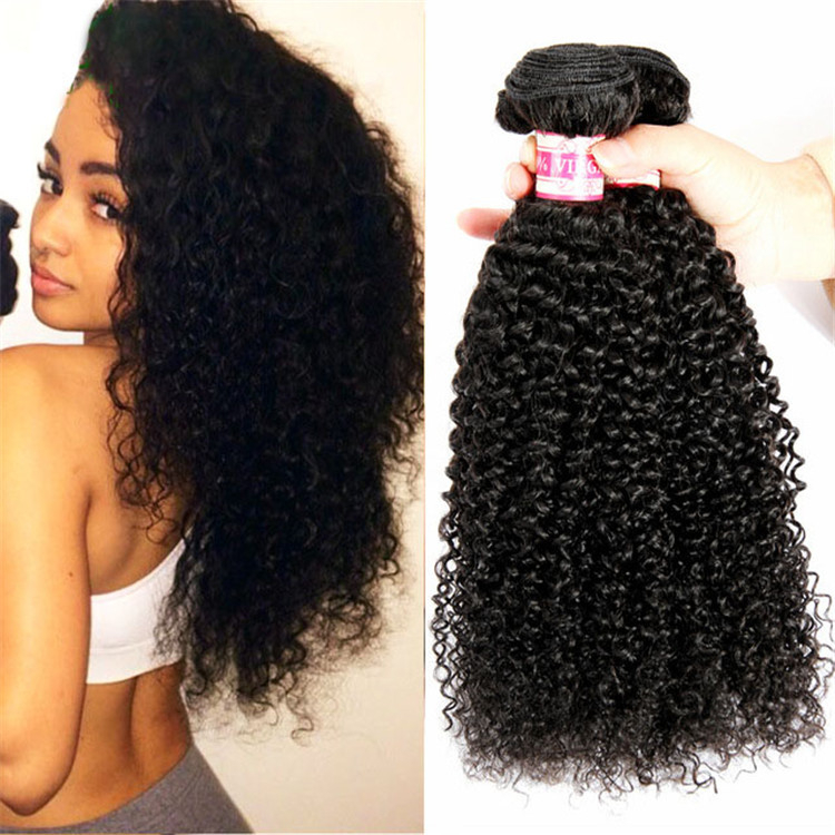 FT004 Brazilian Deep Wave Bundles Human Hair (16 18 20 Inch) 100% Unprocessed Virgin Wet and Wavy Deep Wave Bundle 10A Curly Bundles Hair Weave Natural Color
