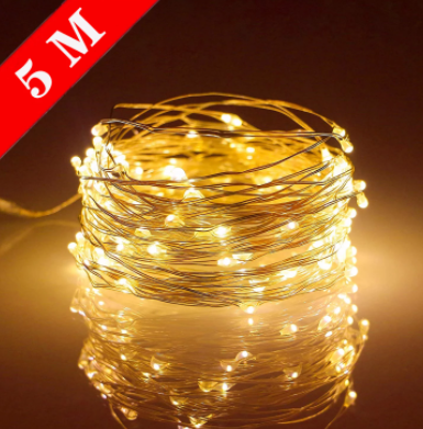 5 M LED Fairy Lights USB Powered LED String Lights Holiday Outdoor Lamp Garland Luces for Christmas Party Wedding Decor