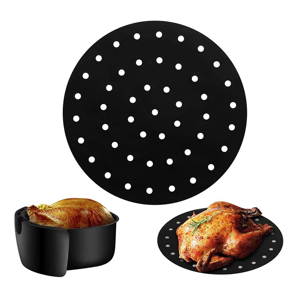 MRD--076 Silicone Air Fryer Liner Steamer Pad Air Fryer Accessory Kitchen Baking Liner Cooking Utensils Air Fryer Baking Paper