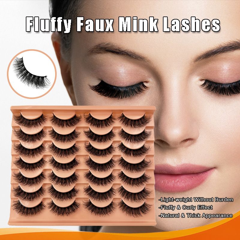 Women's 14 pairs of Shaggy and messy Curly eyelashes LZ-DD-14