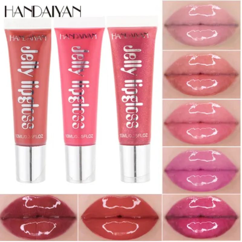 Lip Gloss Candy shine Lipstick CRRshop free shipping candy jelly lip gloss transparent glass lip gloss women girl best sell mirror lip glaze moisturizing lip jelly present