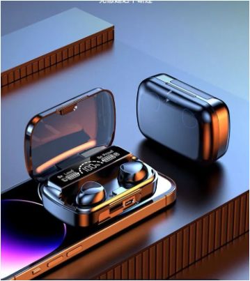 Earphones Gaming Headphones Led Display Sport Running Headset Tws True Wireless Stereo Earbuds M10