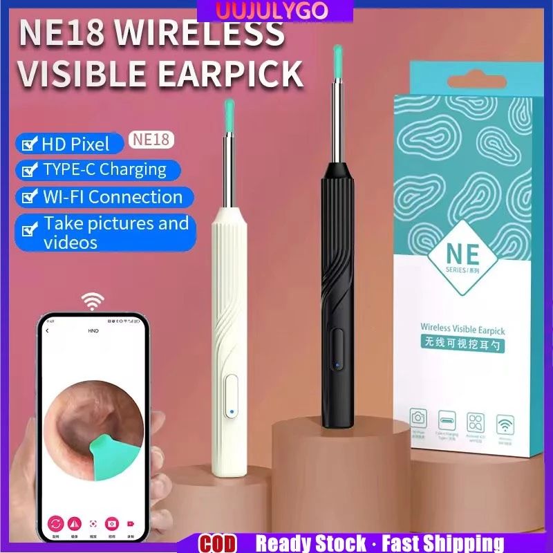 Visual Ear Wax Cleaner with Camera Safe Earwax Removal Endoscope Camera Luminous Otoscope Ear Cleaning Tools Ear Care