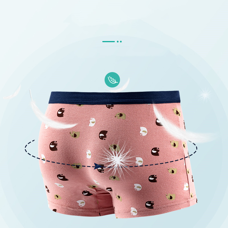 2pcs/lot Green Boy Underwear Boxer All Seasons Boy Cotton Underpanties Kids Clothes 3 4 6 8 10 12 14 Years Old