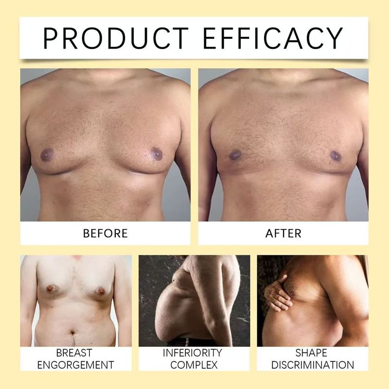 Male breast shaping care cream, men's chest firming and contour enhancement massage care cream