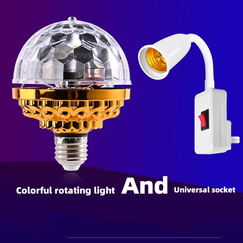 LED Rainbow Magic Ball Light, Stage Light, Rotating Light, Mini Laser Flash Light, Rotating Crystal Light CRRSHOP Atmosphere Lamp Night Light free shipping