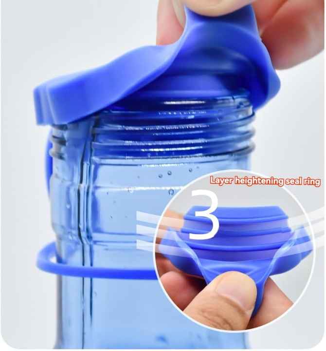 AUNONT Universal mineral water bucket lid silicone sealing cover single purchase round cover pure water bucket cover smart cover reusable