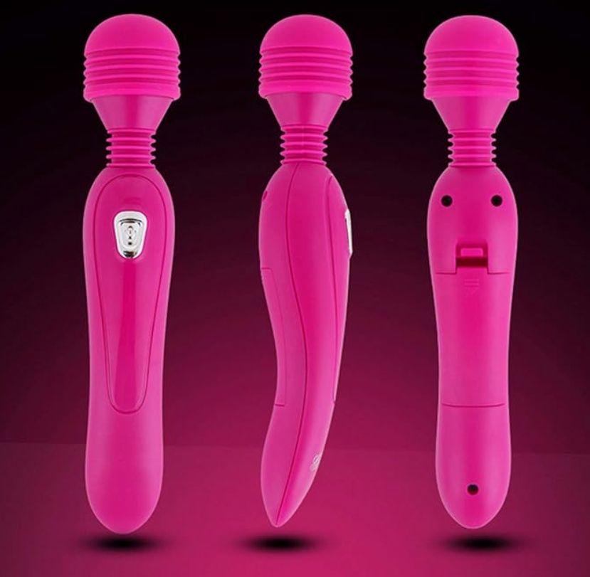 Magic AV Wand Powerful Body Massager Clitoral Vibrator Adult Products Sex Toys for women Couples Sex AV Vibrators 12 Speed High Frequency Silent Stick Massager -Red