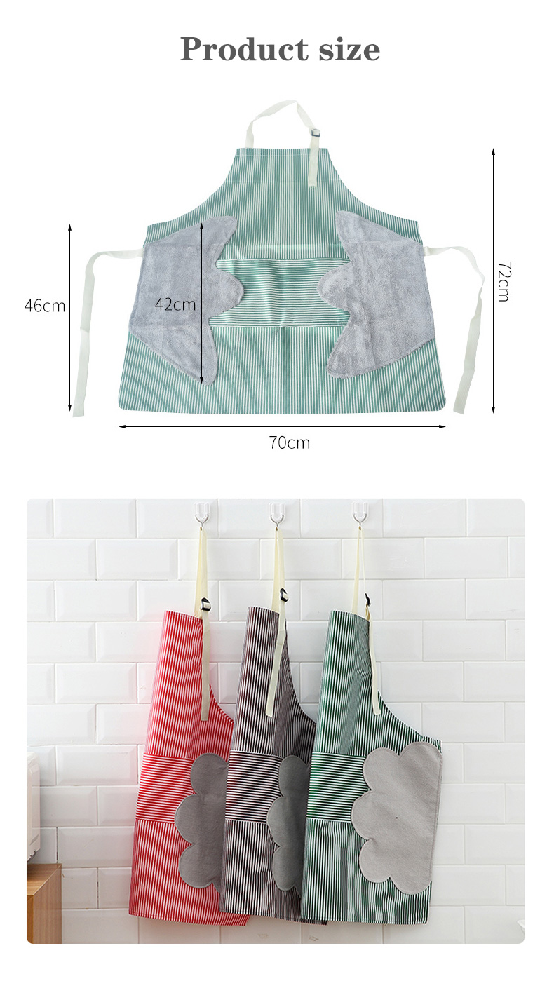 Super Thick Kitchen Apron Waterproof and Oil-proof Sleeveless Overalls Cooking Can Wipe Hands
