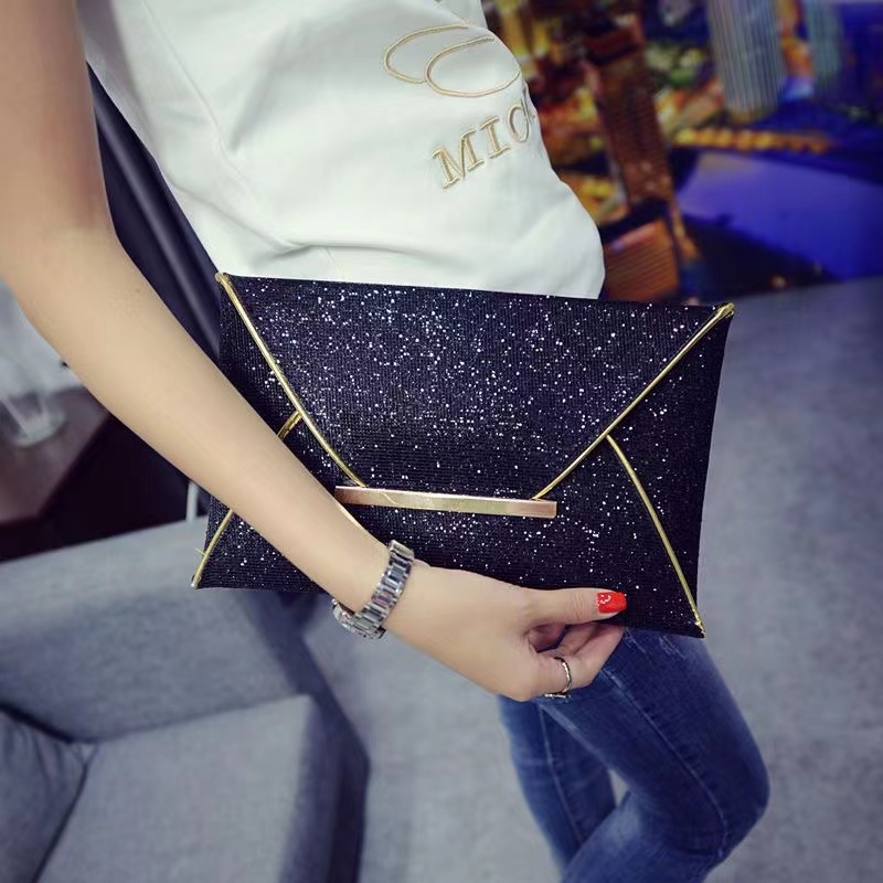 Women's Clutch Bags Fashion bright diamond Square Bag 