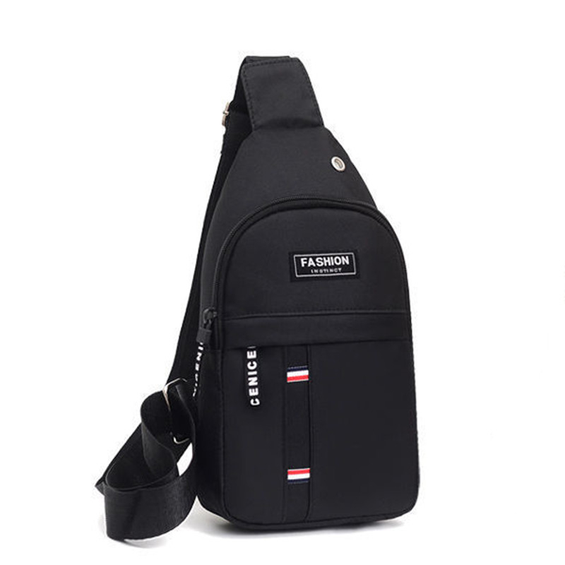New men's chest bag canvas bag single shoulder diagonal bag chest bag fashion travel bag men's bag leisure fashion bag