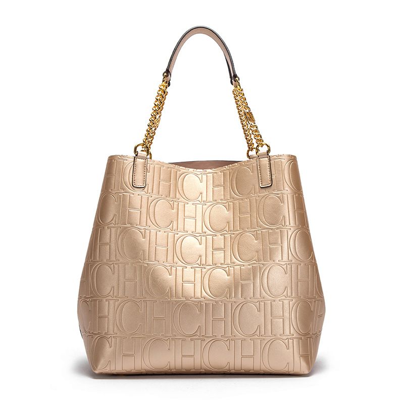 CO1C2041 CHCH Fashion Classic Solid Color Women's New Design Bucket Bag – Large Capacity PU Ladies Handbags Perfect for Business and Party Occasions