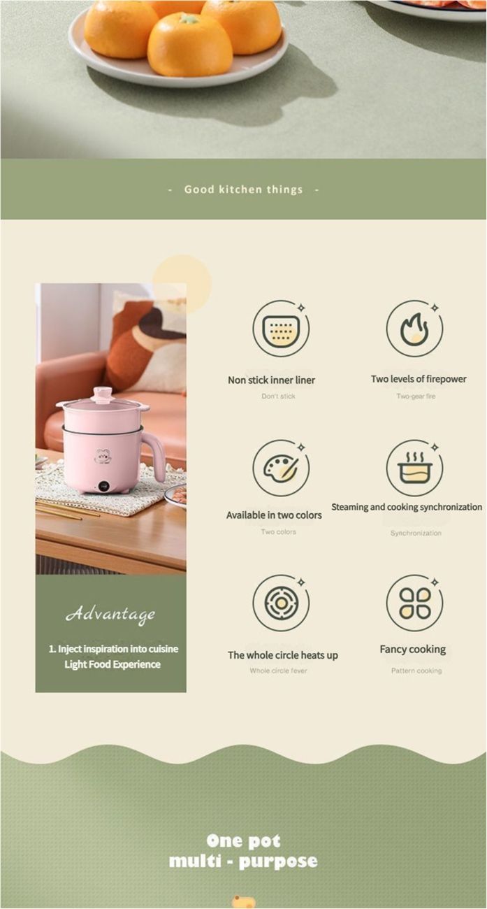 Electric cooker multifunctional small electric rice cooker household electric hot pot students dormitory electric hot pot special pots
