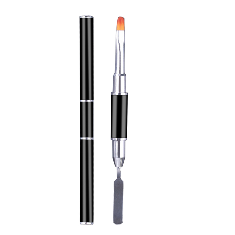 Multifunctional Nail Art Brush Painting Brush Dual End Nail Art Pen Brush Acrylic Round Flat Painting Nail Tools