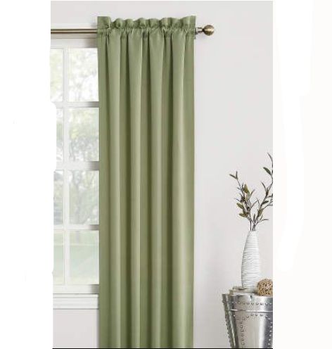 Room Blackout Single Curtain Professional Gradient Pattern Color Blackout Window Curtains Window Drapes Curtains Panels for Bedroom 1 Panel, 52 inch x 84 inch, Wave Line Design Curtains for Patio Sliding Door(SINGLE)