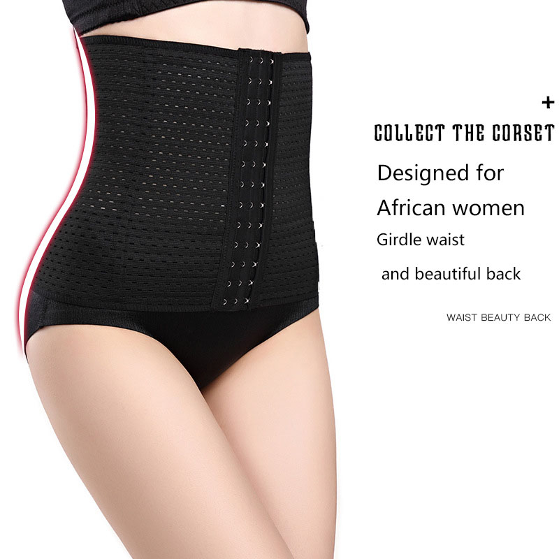 Abdominal band female fitness postpartum abdominal band waist band hollow out breathable plastic belt body shaping underwear sports waist seal