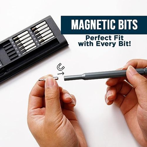 Mini 25 In1 Magnetic Precision Screwdriver Phone PC Repair Tool Bit Kit Set
