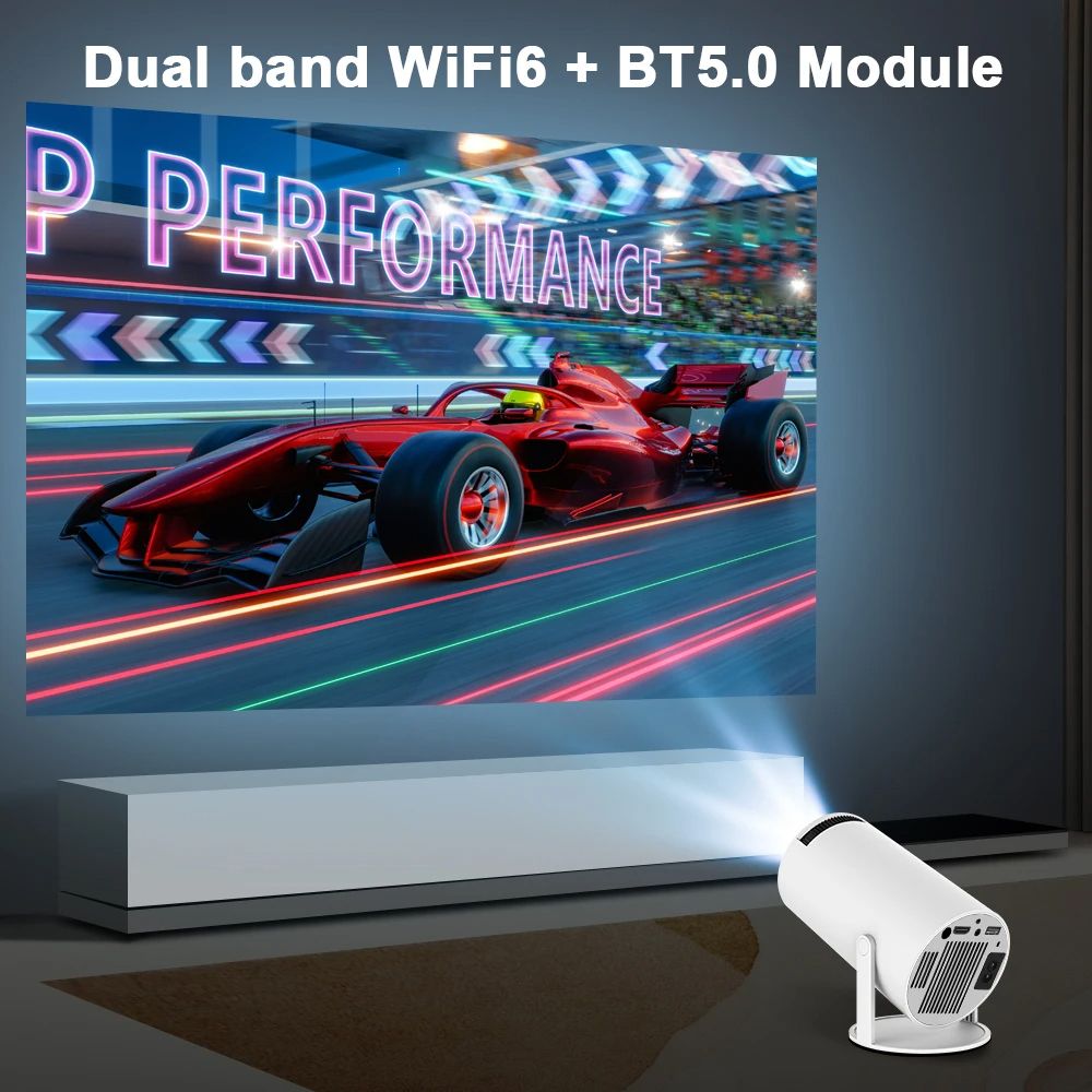 HY300 Transpeed Projector 4K Android 11 Dual Wifi6 200 ANSI Allwinner H713 BT5.0 1080P 1280*720P Home Cinema Outdoor portable Projetor