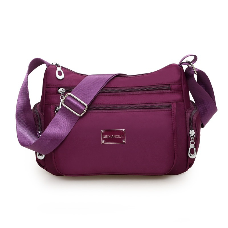 SR400 New Women Messenger Bag Waterproof Nylon Shoulder Bags Casual Top-handle Ladies Handbag Travel Tote Women's Cross-body Bag