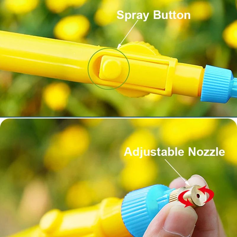 Manual High Pressure Air Pump Sprayer Adjustable Drink Bottle Spray Head Nozzle Garden Watering Tool Sprayer Agriculture Tools