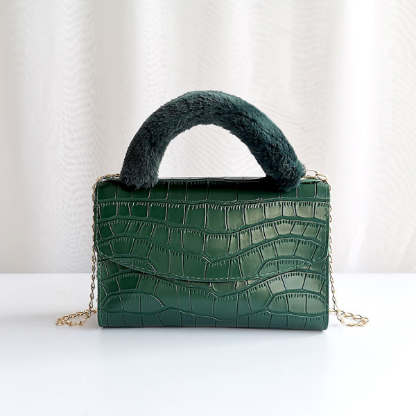 Women Bags Ladies Bag Female Crocodile Pattern Handbag Fashion Solid Color Women Shoulder Bag Brand Tote Plush Handle Wallets