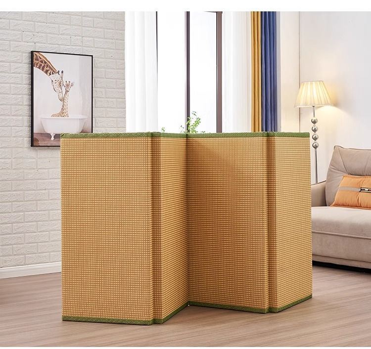 Floor Mattress: Foldable Coconut Fiber Sleeping Mat for Living Room, Bedroom, and Guest Room - Lightweight, Breathable & Provides Back Support.
