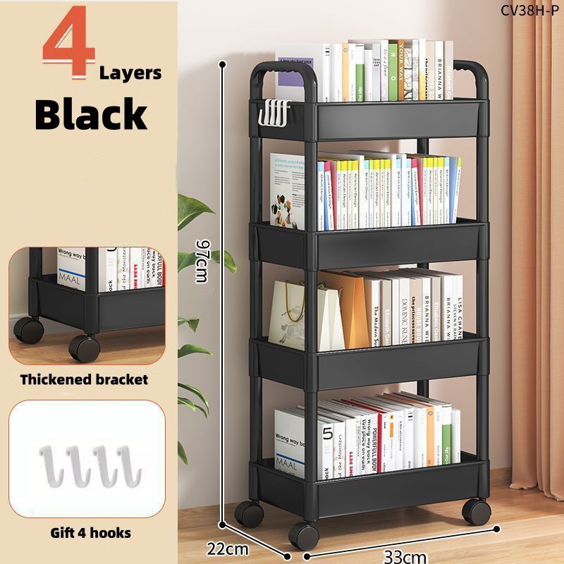 Multi functional, kitchen storage rack, snack rack, bathroom storage rack, movable cart, multi-layer miscellaneous rack free shipping