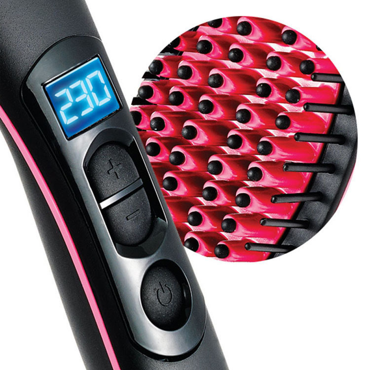 2022 Straight Hair Straightener Comb Digital Hair Dryer Brush, Fast Electric Straightening Hair Dryer Straightening Irons With Lcd Display