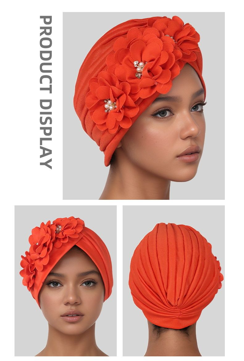 Fashion Selection Traditional Muslim Women's Headband Applique Fashion Casual Hat