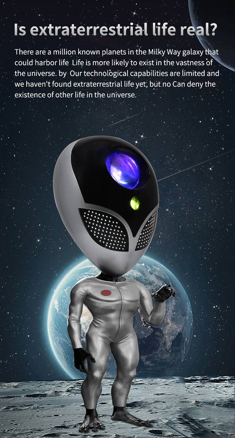 Alien star light dream aurora nebula bedroom projection light children's voice interactive smart atmosphere night light