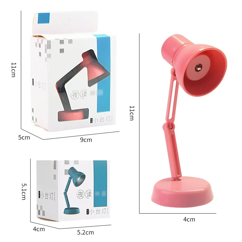 AJJP0025 Cute Mini LED Table Lamp Removable Portable Reading Auxiliary Desk Lamp Bookmark Tools Kawaii Stationery School Supplies