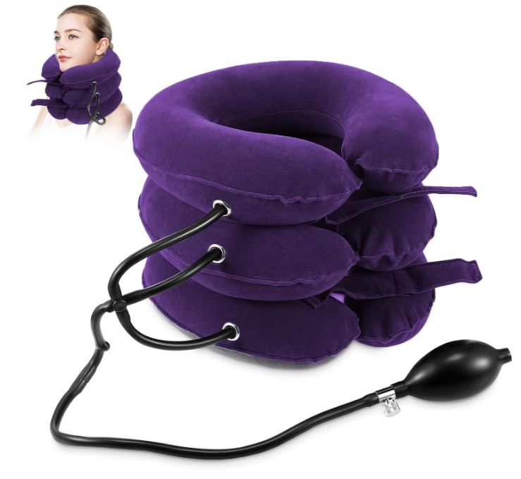 Neck Stretcher, Neck Traction Device, Cervical Traction Device, Neck Pain Relief, Adjustable Inflatable Neck Brace & Neck Stretcher Cervical Traction, Neck Decompression Home Use