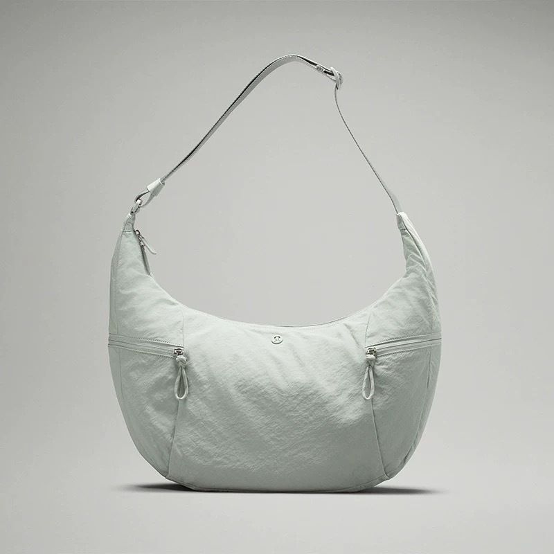 Lulu Dumpling Bun New Cow Horn Bun Women's Single Shoulder Cross Shoulder Handbag Fitness Sports Bag Waterproof Yoga Bag