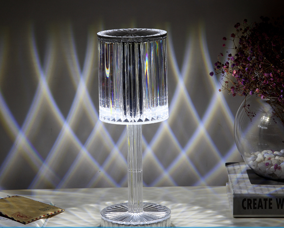 Diamond Table Lamp Acrylic Decoration Desk Lamps For Bedroom Bedside Bar Crystal Lighting Fixtures Gift LED Night Light