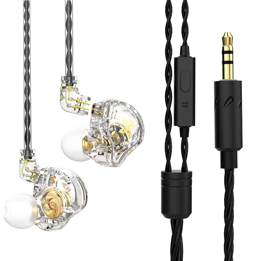 Wired Earphones in Ear Dynamic Earphones HiFi Sound Quality Heavy Bass Wired Control Headphones