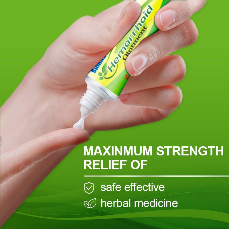 Sumifun Hemorrhoid Care Cream, Natural Herbal Piles Ointment, External & Internal Hemorrhoid Treatment with Applicator, Soothes Pain, Itching, Swelling & Anal Fissure
