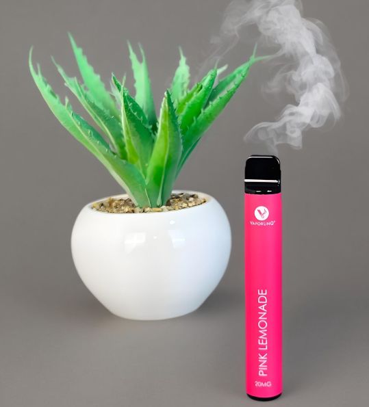 Disposable Puff Bar Pink Lemon 600PUFF Vape E-cigarette