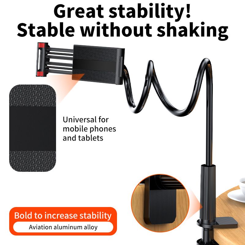 Phone Holder，spiral base， Bed desktop, bedside phone, tablet stand multi functional durable CRRSHOIP free shipping