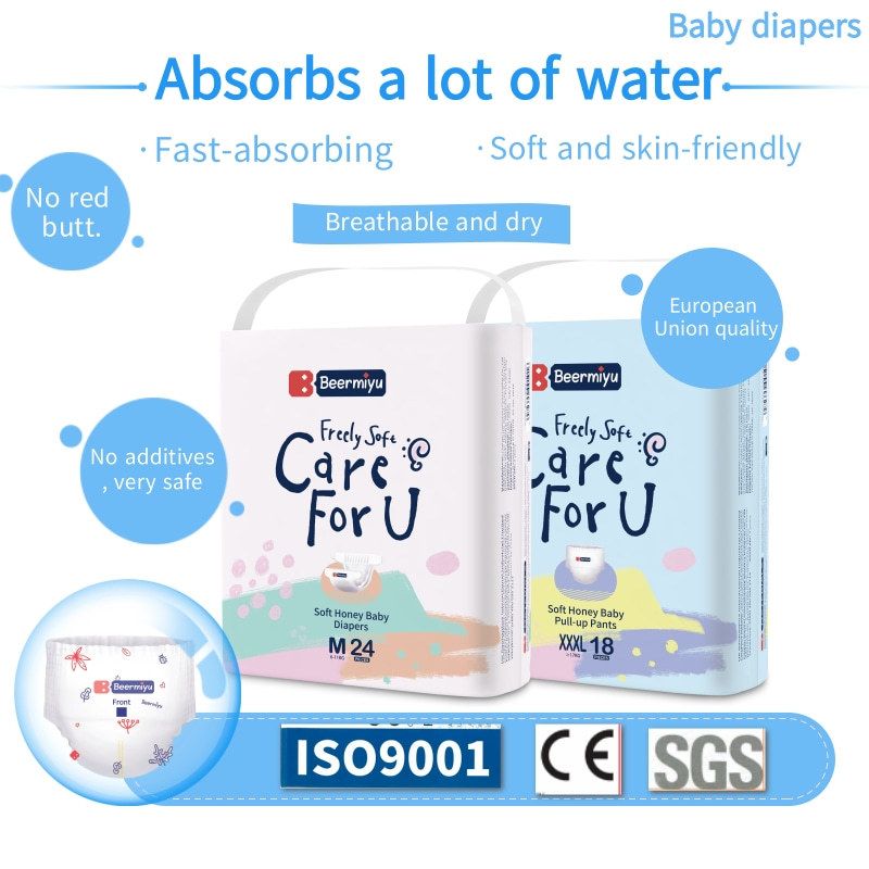 S 26pcs/pack ,M 24pcs/pack ,L 22pcs/pack ,XL 20pcs/pack Baby diapers Breathable, lightweight, cotton soft, dry, super absorbent CRRSHOP baby care Baby Diaper