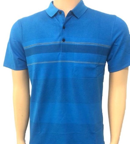 Summer style short-sleeved t-shirt men's cotton shirt lapel stripe thin fitting true pocket men's short-sleeved polo 