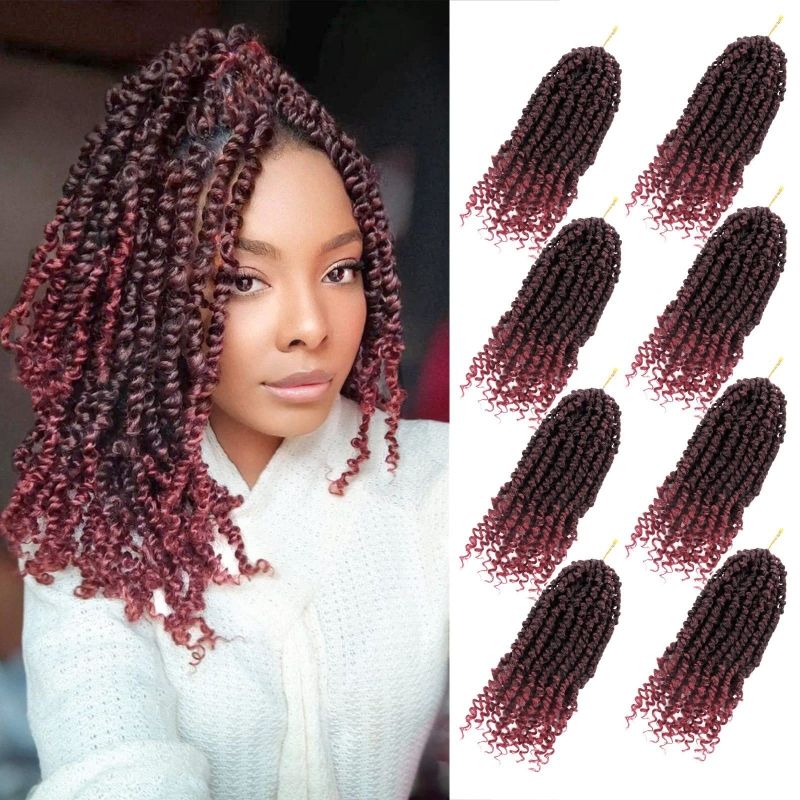 12 inches Spring twisted crochet hair wig Passion Twist Crochet Hair synthetic hair CRRSHOP wigs color  # 04  12 inches