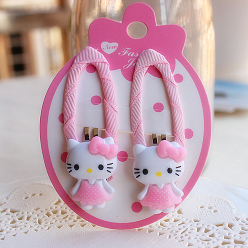  4PCS Children's hair card female baby cute hair clip super cute 2022 new girls princess resin BB clip hair accessories