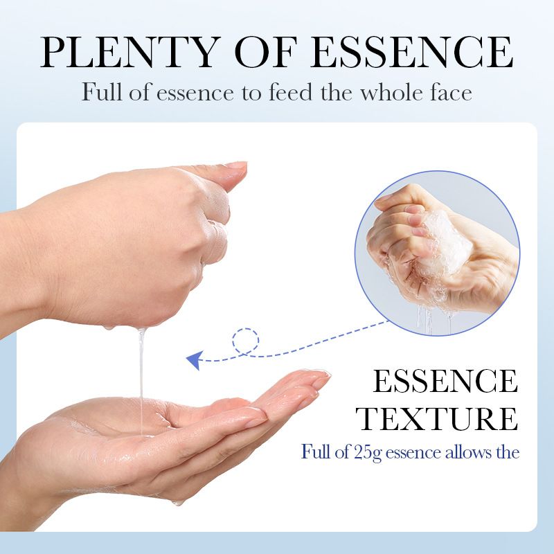 Hyaluronic Acid Ampoule Essence Mask Hydrating Moisturising Repairing Pore Shrinking Mask Cleanser Facial Mask 
