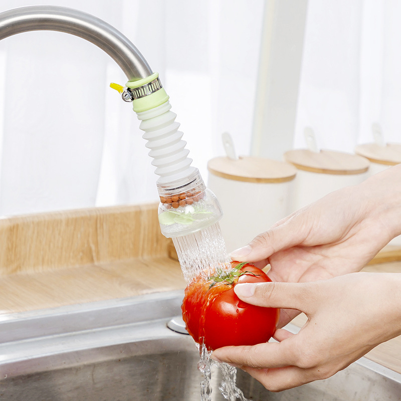 A569 Water Filter Faucet Filter, Booster Shower Kitchen Water Filter Tap Head, 360 Degree Adjustable Water Tap Extension Filter Shower Water Tap Bathroom, Faucet Extender Home Kitchen Accessories