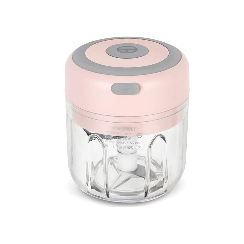 Household electric garlic machine wireless electric garlic machine pull garlic machine garlic paste machine garlic press portable mini chopper  250mL