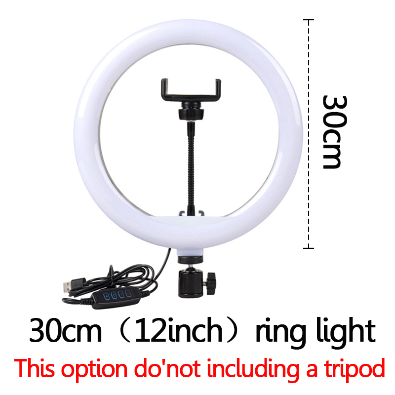 VEONAM RGB video light Selfie Ring Light Photography led light lamp with mobile Holder large tripod stand for Youtube tiktok ringlight 10inch 12inch fill lightRGB 30CM without tripod stand 