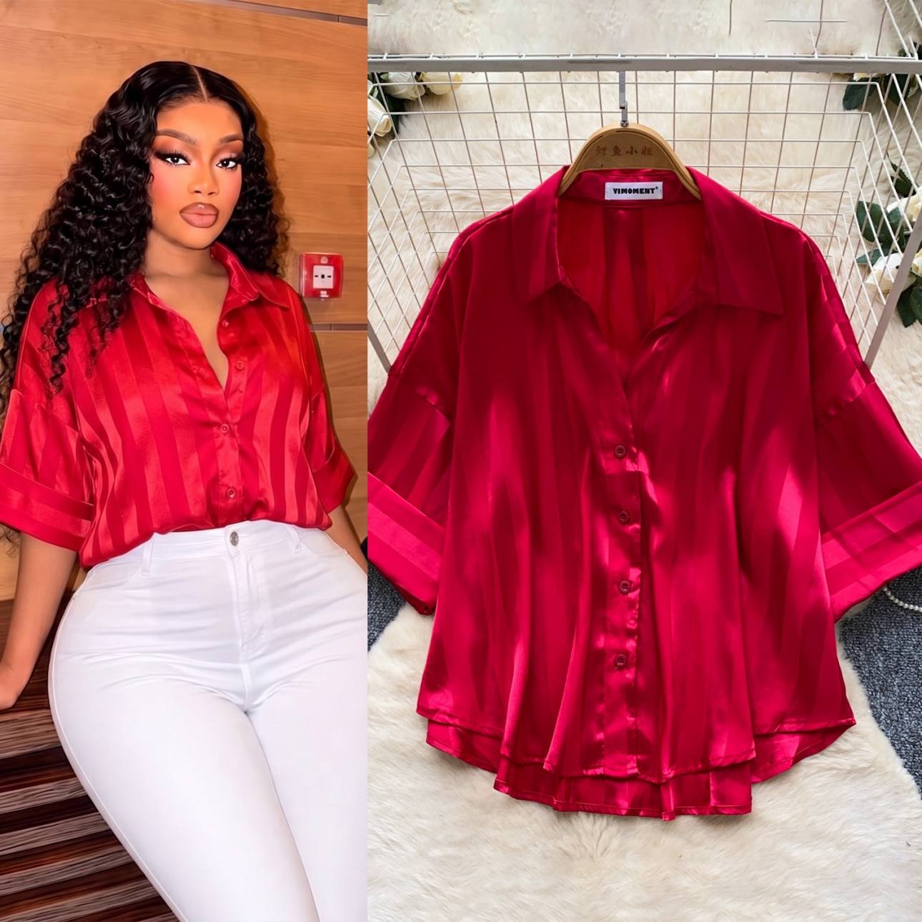 2026 New Summer Satin Blouse for Women, Luxury High-end Commuter Top, Elegant Mature Casual Shirt, Minimalist Versatile Loose Fit Fashion Outfit for Daily Office Wear