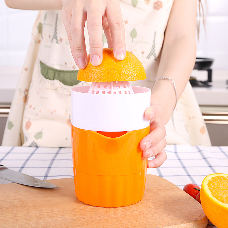 Hand Juicer Citrus Orange Squeezer Manual Lid Rotation Press Reamer For