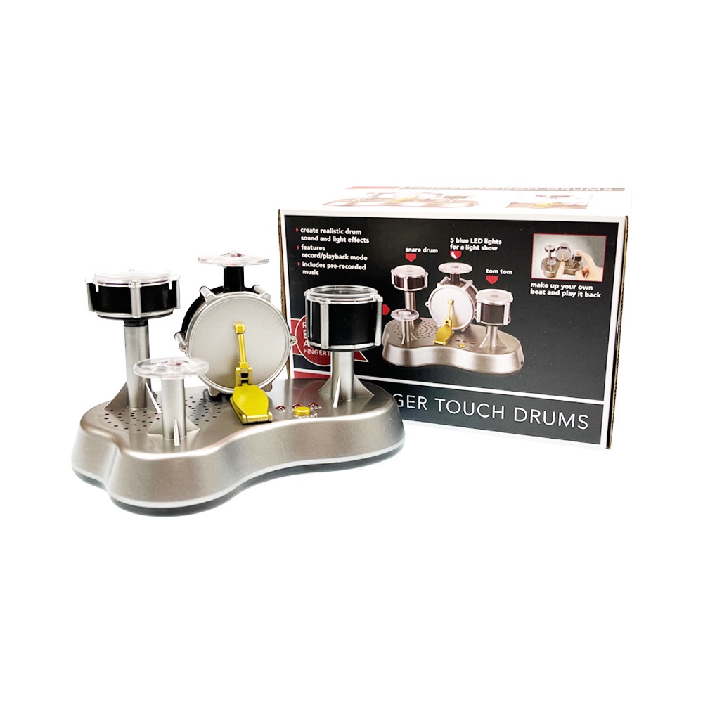 Finger Drums, Mini Drum, Rock Drum Set, Toy for Kids, Touch to Play, Boys, Girls, Gift